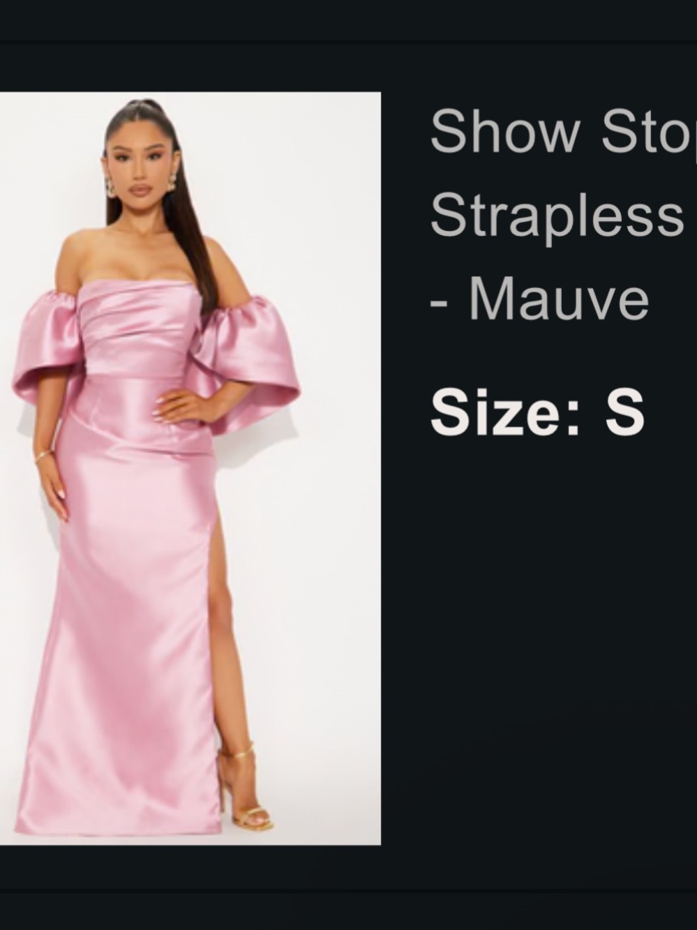 Fashion nova pink gown